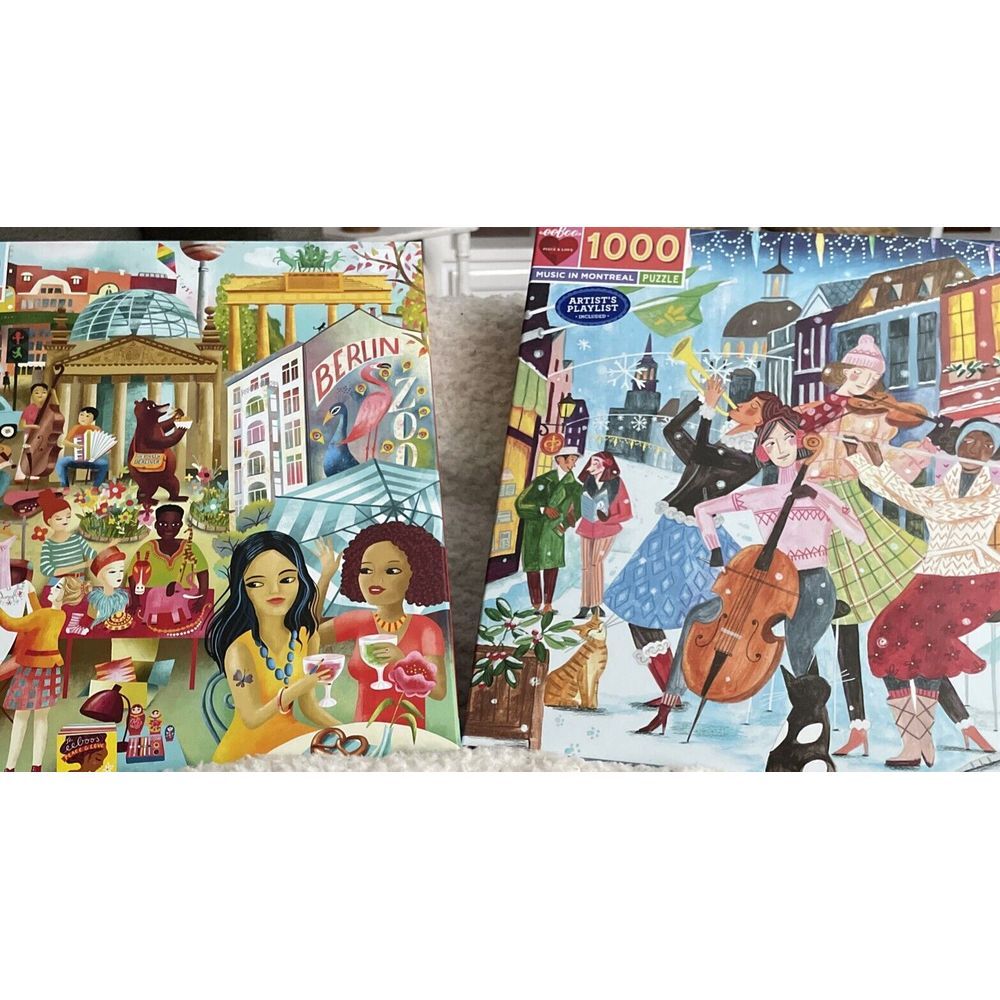 Berlin Life & Music In Montreal 1000 Piece Jigsaw Puzzle eeBoo BRAND NEW